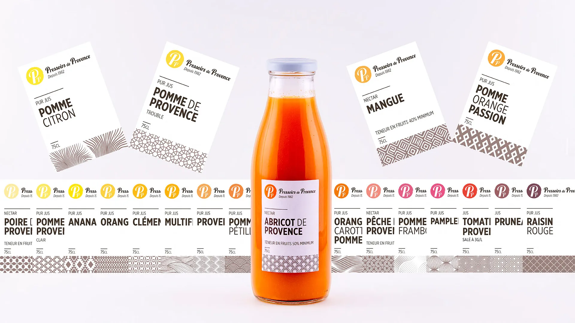 Etiquettes pressoirs de provence